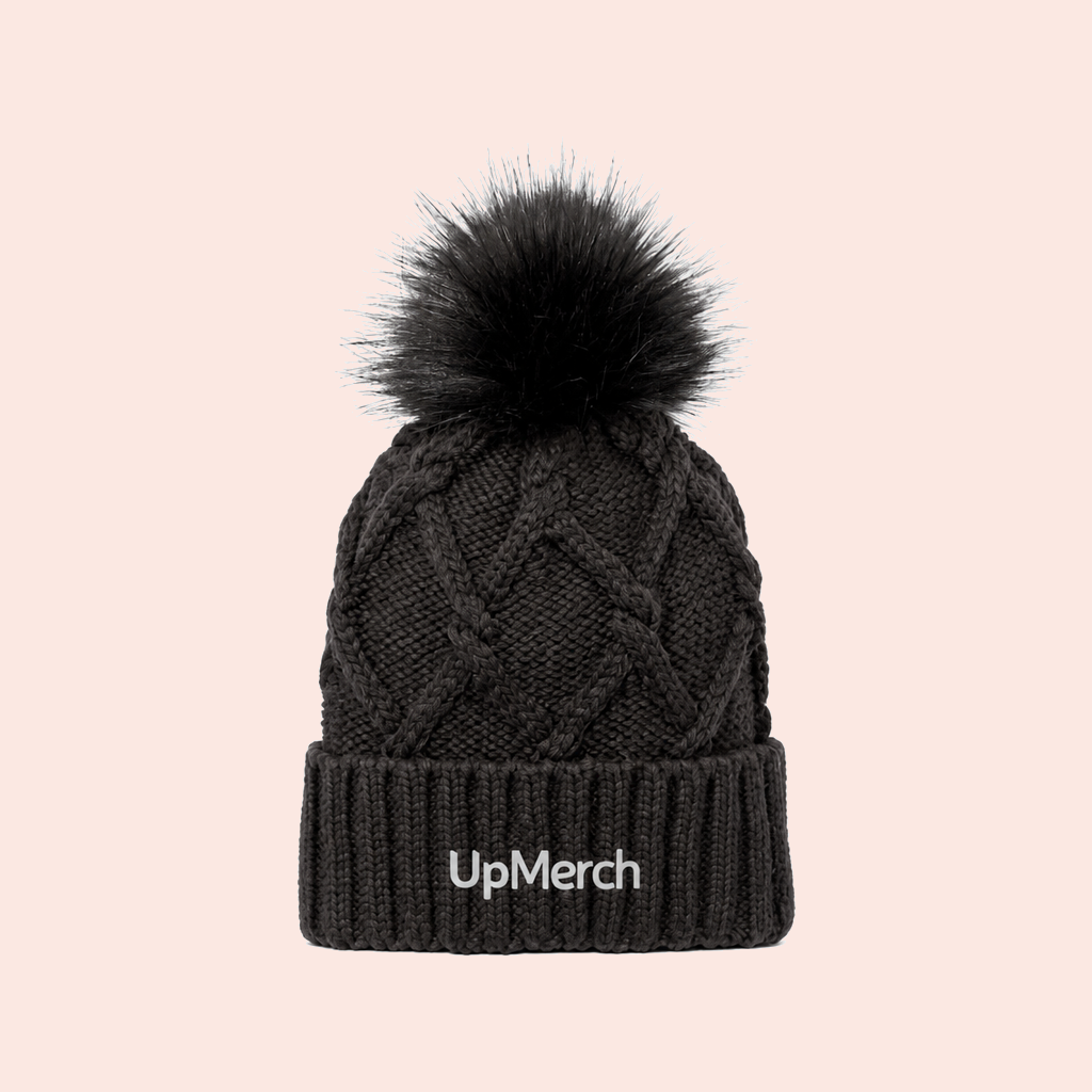 Faux Fur Pom Beanie