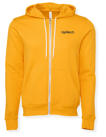 Unisex Sponge Fleece Full-Zip Hoodie Sweatshirt